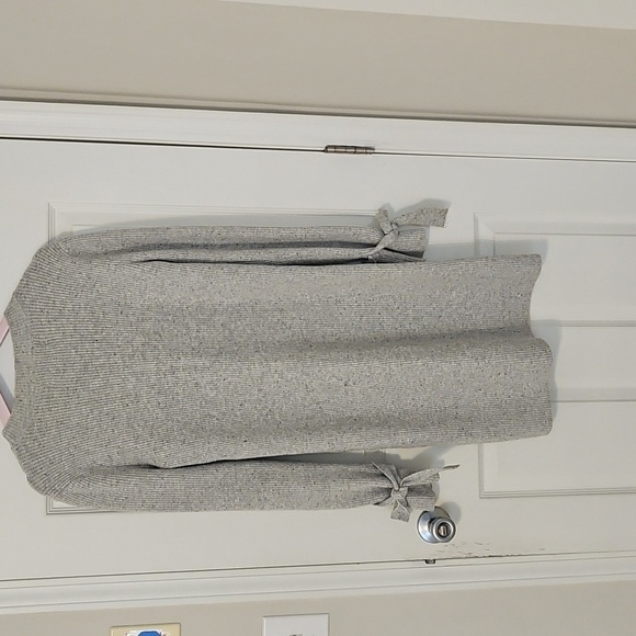 LOFT Gray Long Sleeve Sweater Dress - Picture 4 of 5